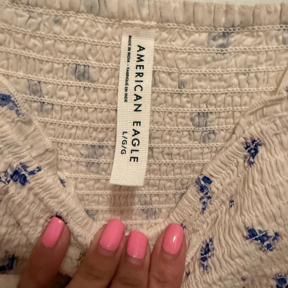 AE American Eagle Smocked bodice midi dress - Picture 3 of 7